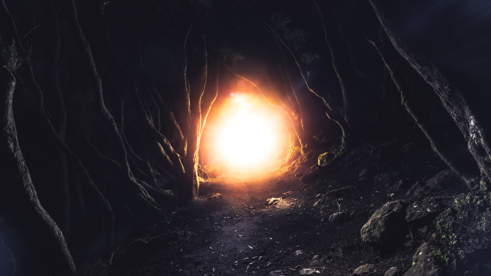 Light in a dark cave