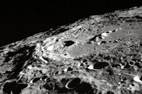 Close up of the moon