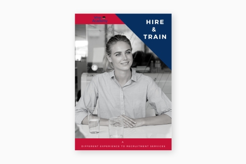 Hire and train brochure cover